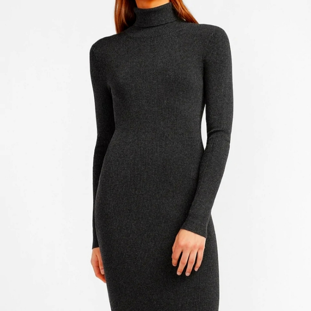 Gray pencil dress